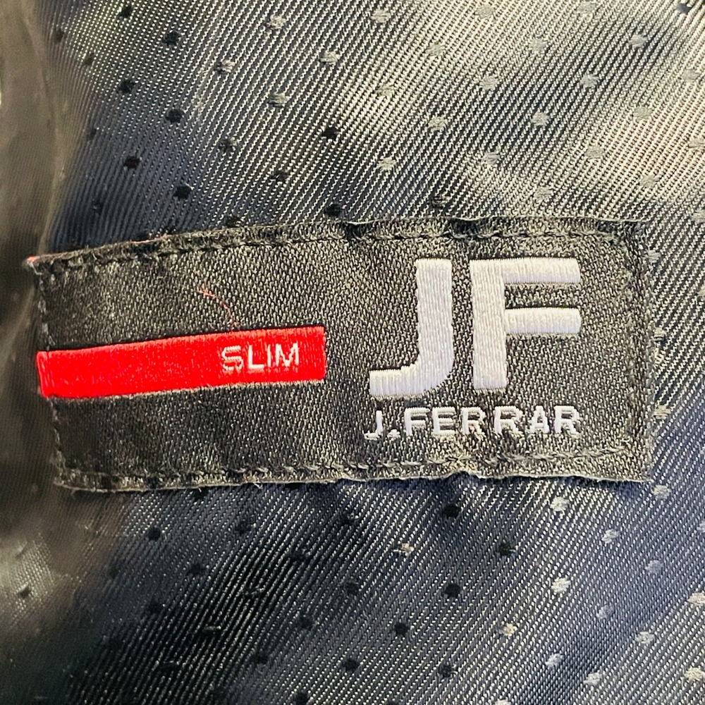 J Ferrar Velvet Flocked Dinner Jacket NWT 40R Slim Paisley Formal Gentleman Tux - Picture 14 of 16